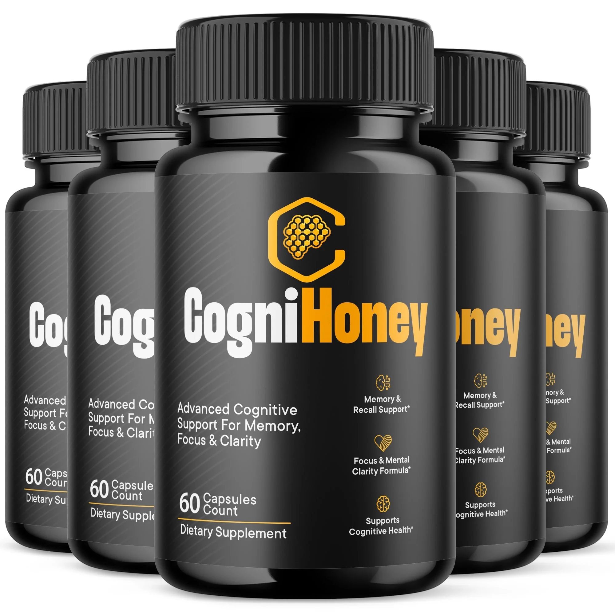 Cognihoney® 6 bottle pack — a full daily brain wellness supply